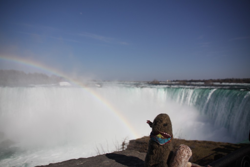 ZeMarmot aux chutes du Niagara
