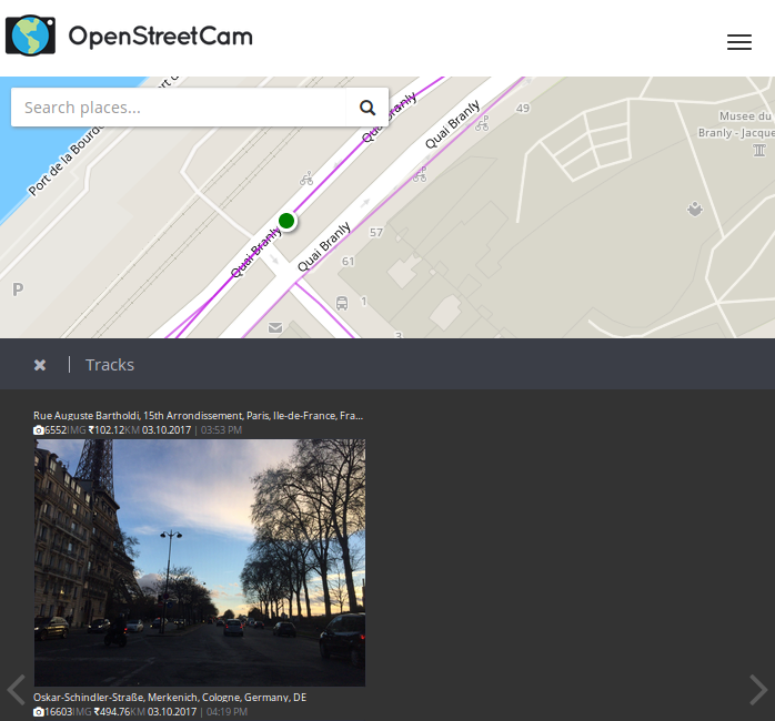 OpenStreetCam en ligne