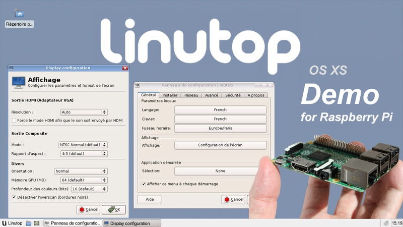 Linutop OS XS pour Raspberry PI