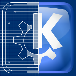 Logo KDE en cours de construction — CC-By-Sa 3.0/GFDL 1.2
