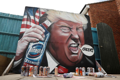 Trump dans l'art de rue