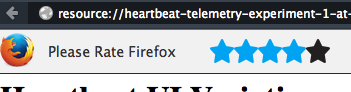 battements de cœur pour noter Firefox