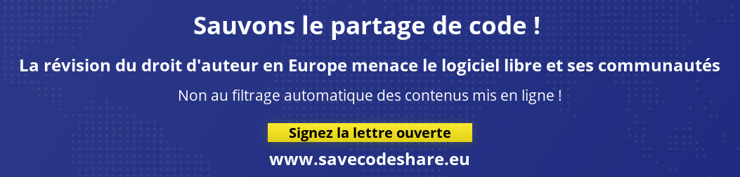 Bannière Save code share