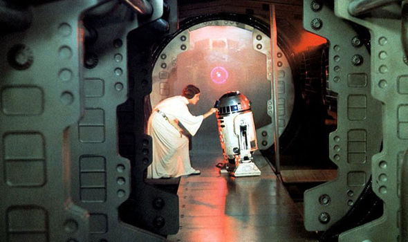 Leia et R2-D2