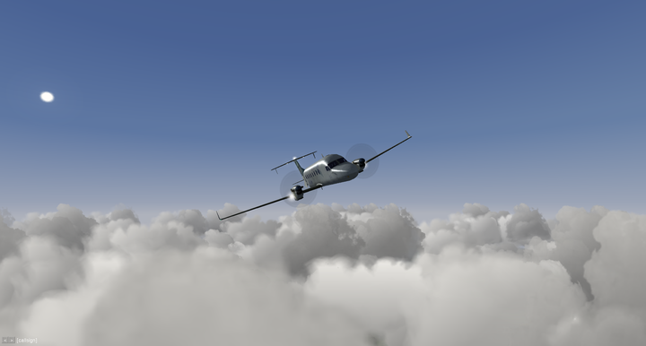 Vol au dessus des nuages - Beechcraft b1900d
