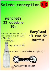 affiche de la soirée du 22 octobre 2014 à Brive