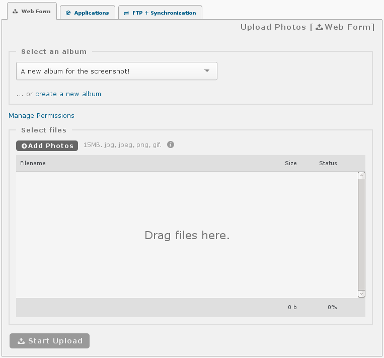 Uploader HTML5