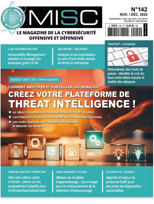 Mosaïque des couvertures MISC 142