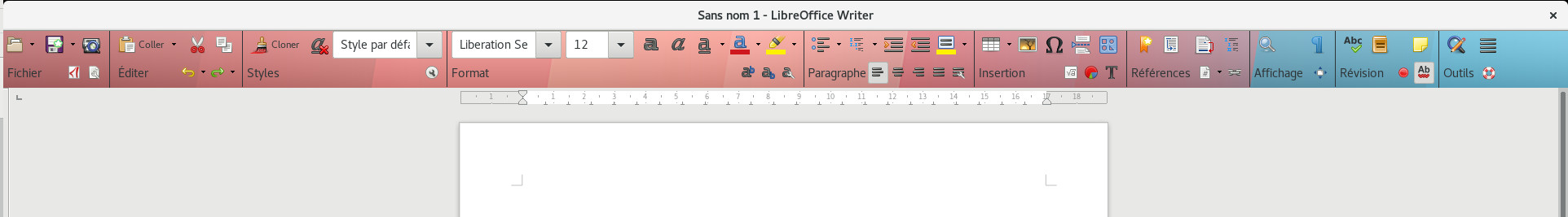 Barre groupée compacte avec thème