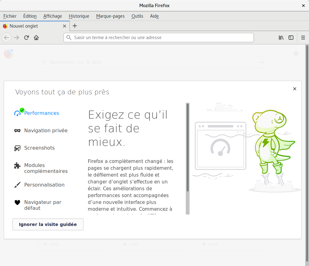 Visite Guidée Firefox