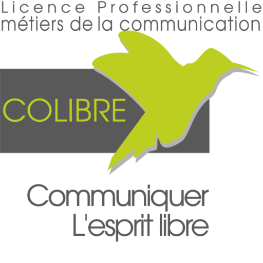Source : https://colibre.org/wp-content/uploads/2025/04/cropped-2022-Colibre.Carre_.png Logo de la licence professionnelle en communication CoLibre, de l'Université Lyon2