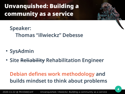 Debian définit des méthodes de travail