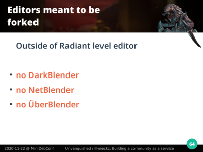 Il n’y a pas de DarkBlender, pas de NetBlender, pas d’ÜberBlender