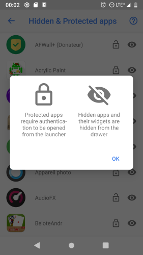 Verrous des apps sur LineageOS 16