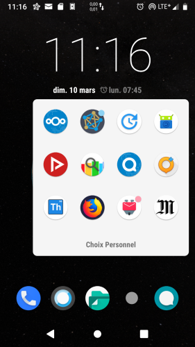 Capture du choix personnel d’applications libres