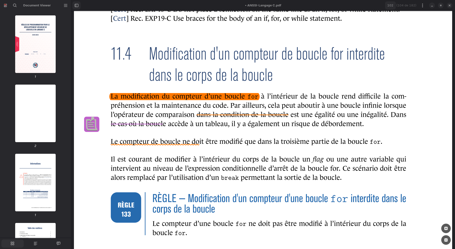 GNOME Documents avec annotations
