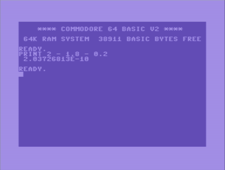 Test sur Commodore 64