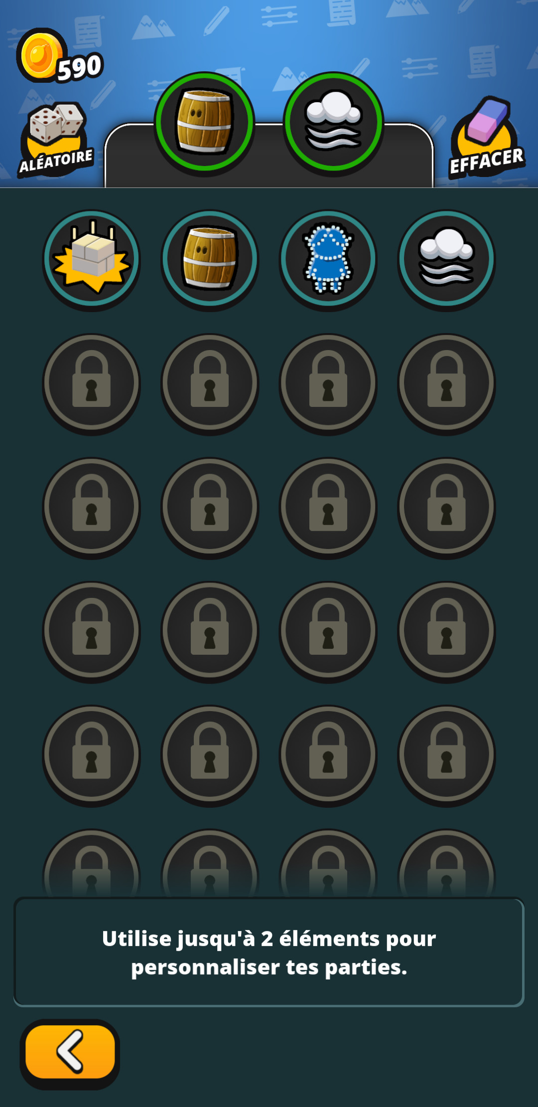 Personnalisation des parties