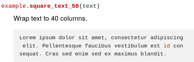 screenshot de la documentation sphinx générée