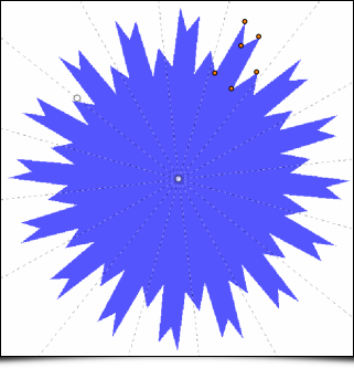 Filtre « Rendering / Symmetric 2D Shape » — exemple complexe