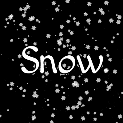 Animation de flocons de neige