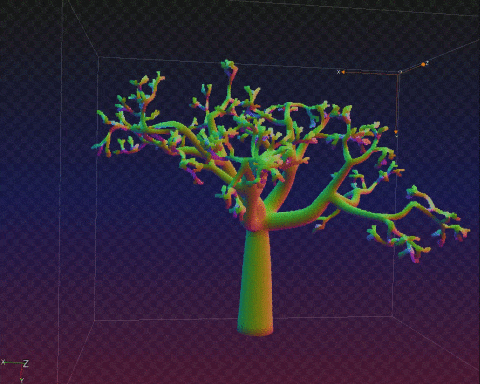 Arbre fractal 3D - vidéo