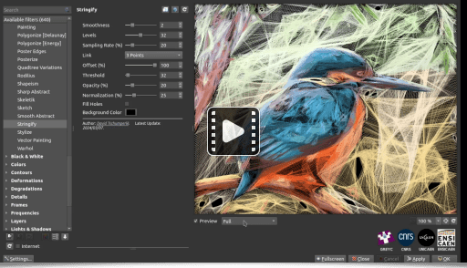 Prévisualisation avec séparateur - vidéo