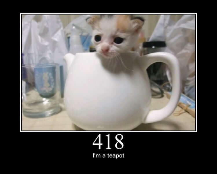 In a teapot