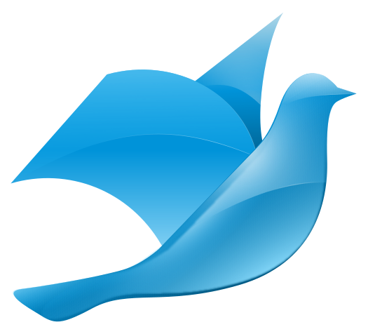 Logo de l’ODF, un oiseau bleu, crédits Andy OpenClipart