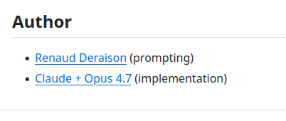 Authors github