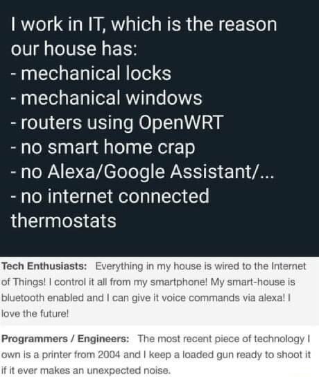 tech enthusiast Vs IT engineers