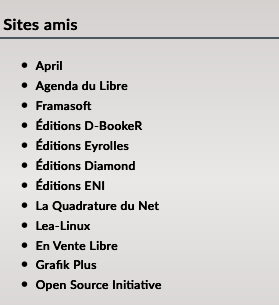 Sites amis de linuxfr