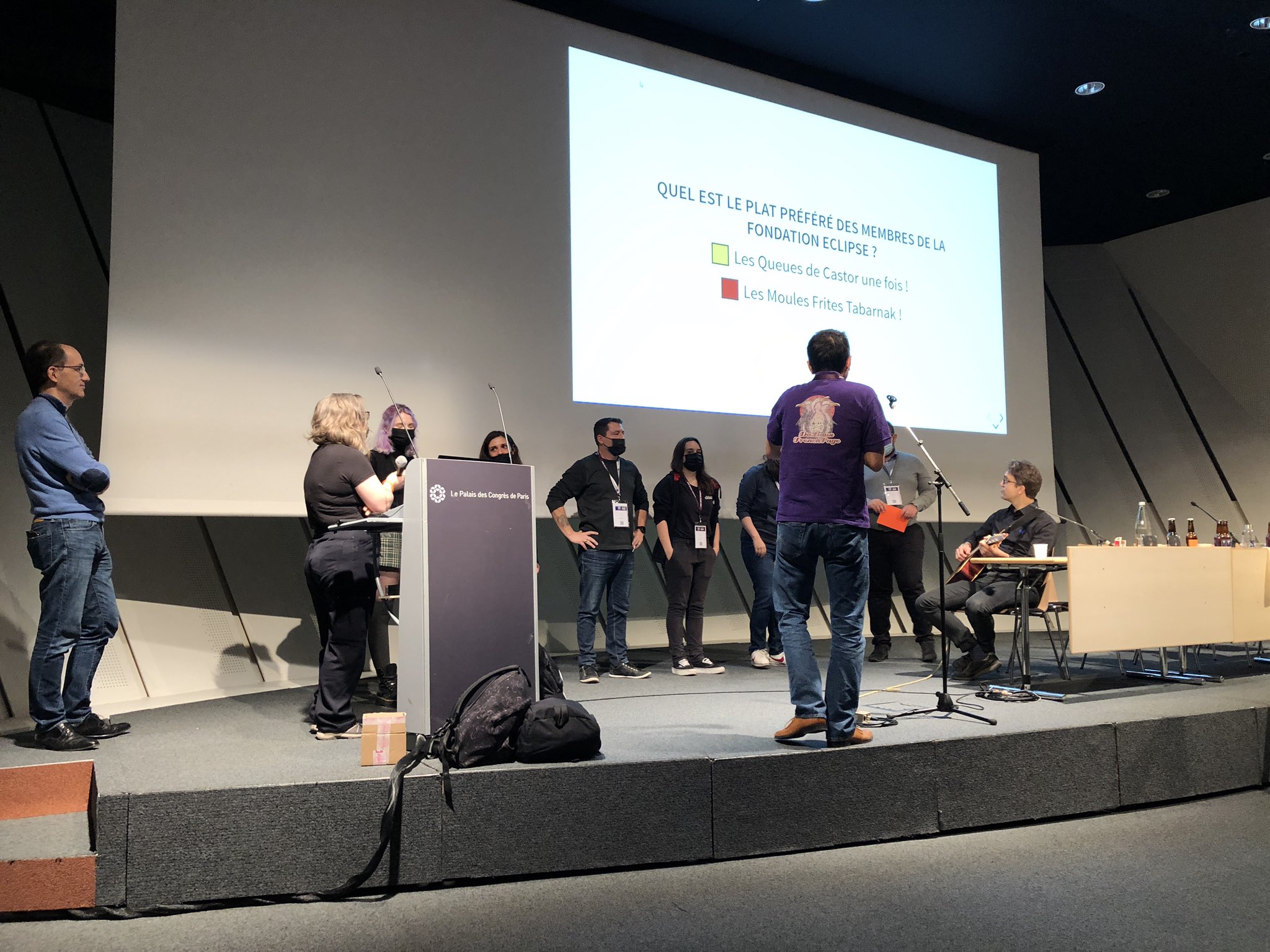 Grand quizz à l'OSXP 2021, la scène