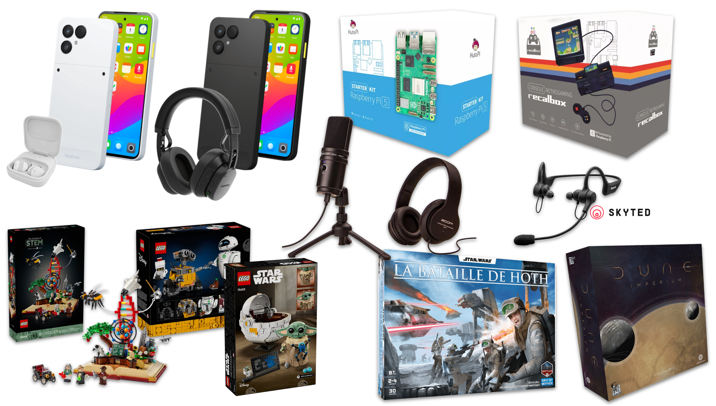 Liste des lots pour le quiz 