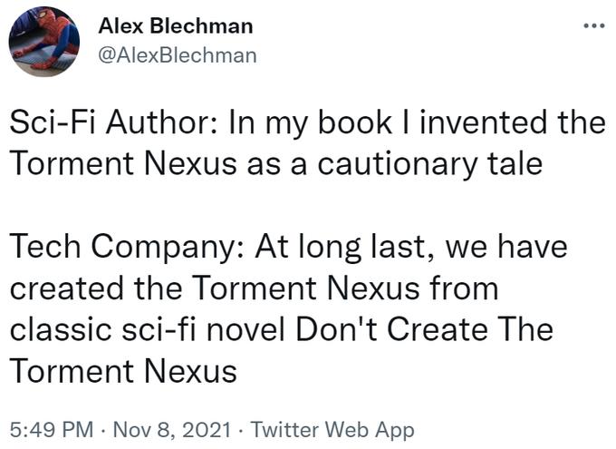 Don't build the torment Nexus