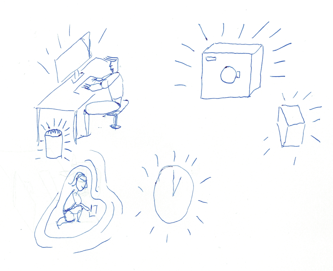 Une vie entourée par les alarmes et les devoirs de toutes sortes qui exigent l'attention