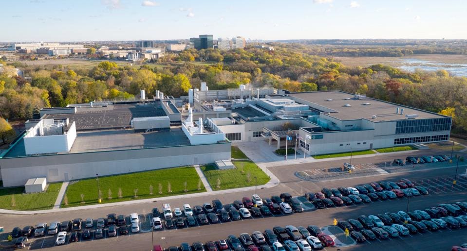 Vue de l'usine skywater dans le Minesota