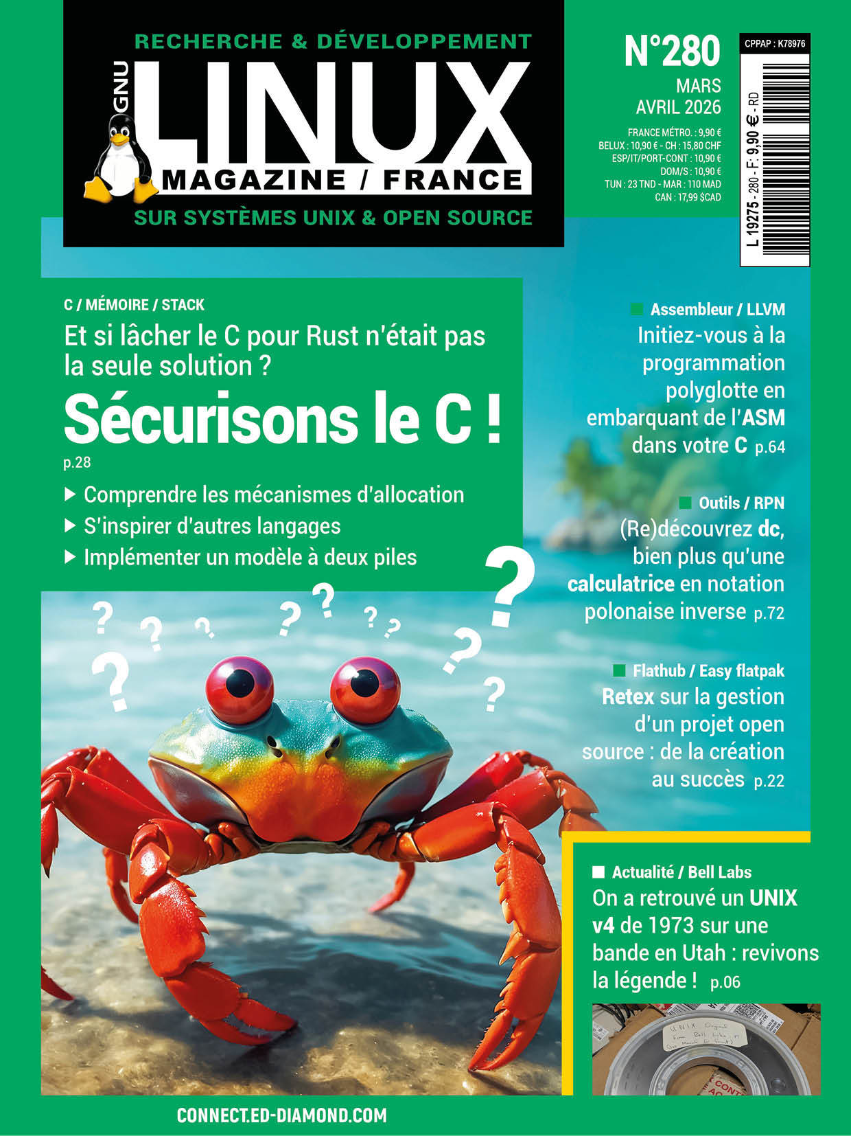 Mosaïque des couvertures GLMF 280