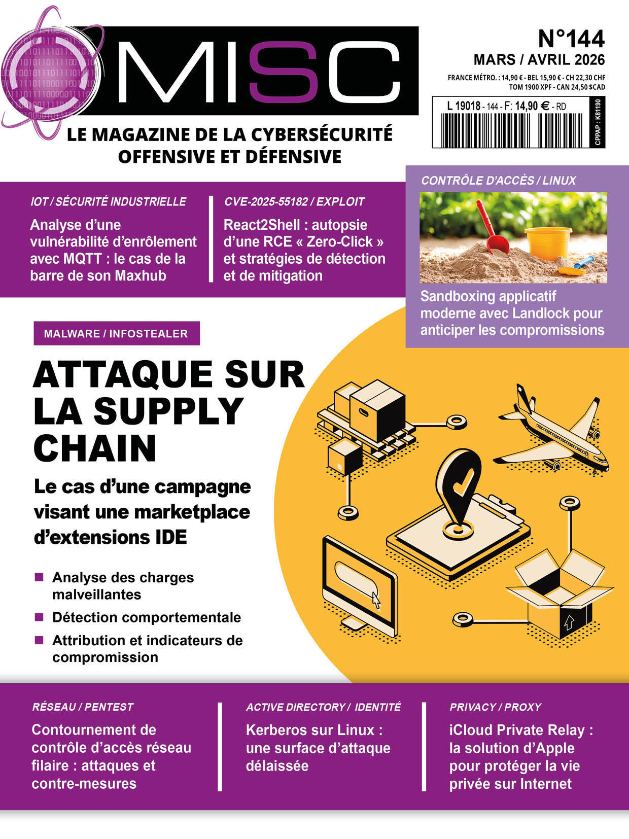 Mosaïque des couvertures MISC 144