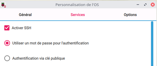SSH est activé