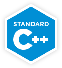 Logo C++ en forme hexadécimal