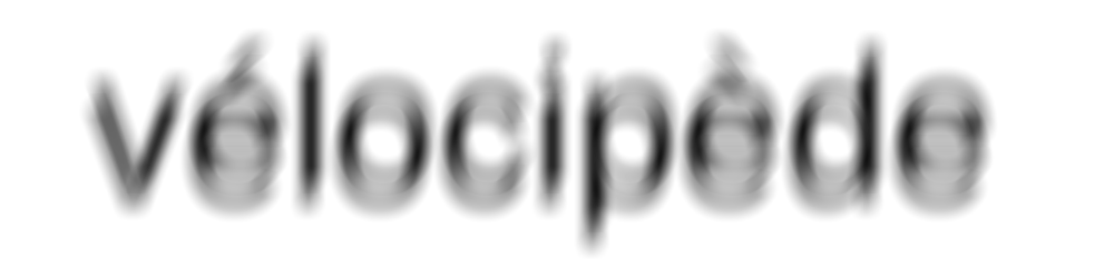 Mot vélocipède déformé