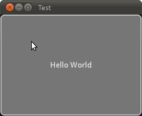 capture d’écran du hello world