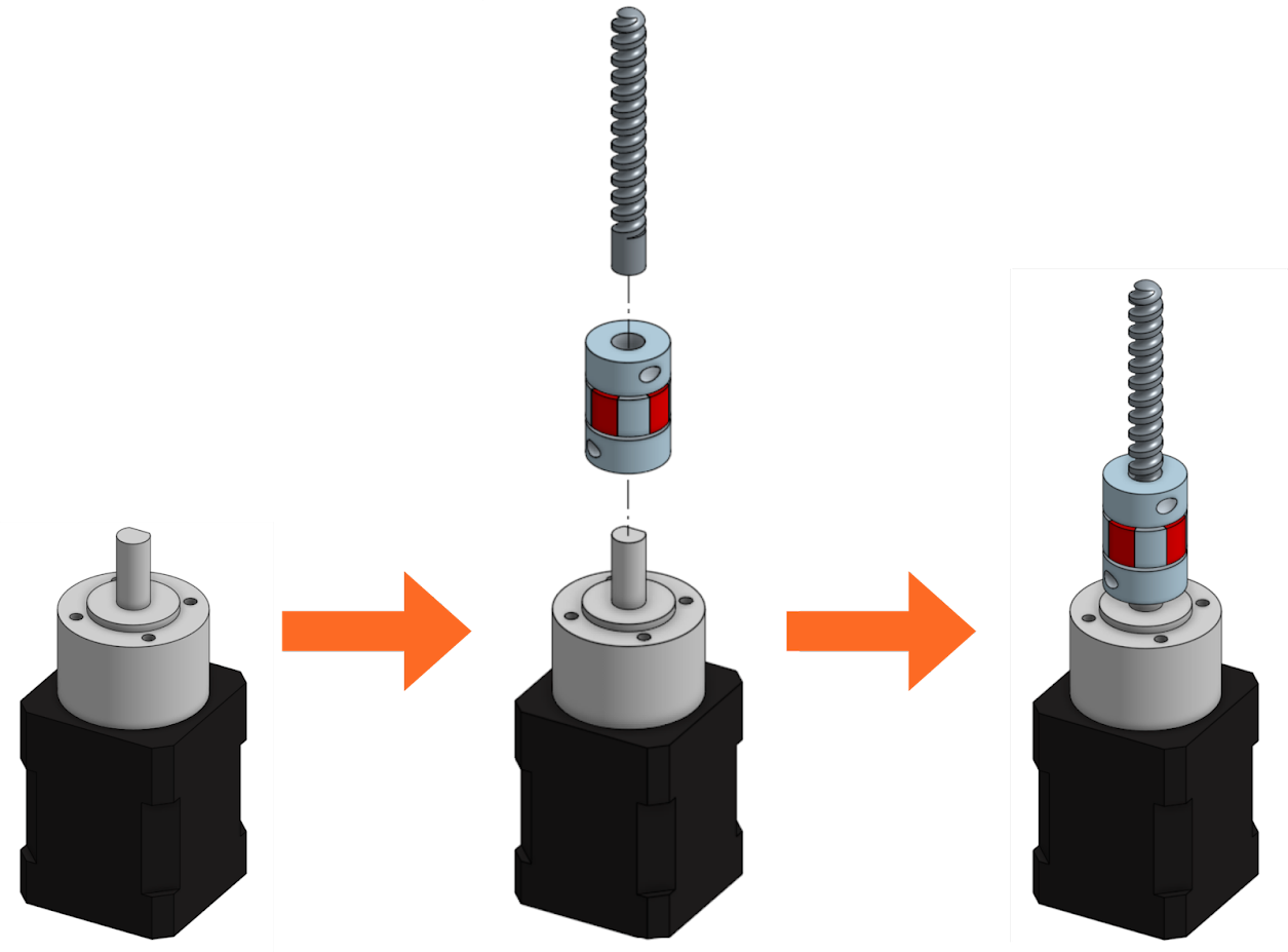 Vis d’extrusion et couplage moteur