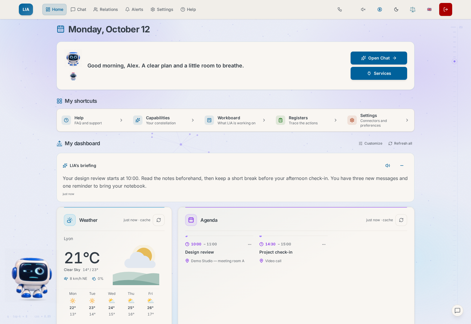 Source : https://lia.jeyswork.com/screenshots/dashboard-wide.png?v=1cdb536680f3b466 Titre de l’image