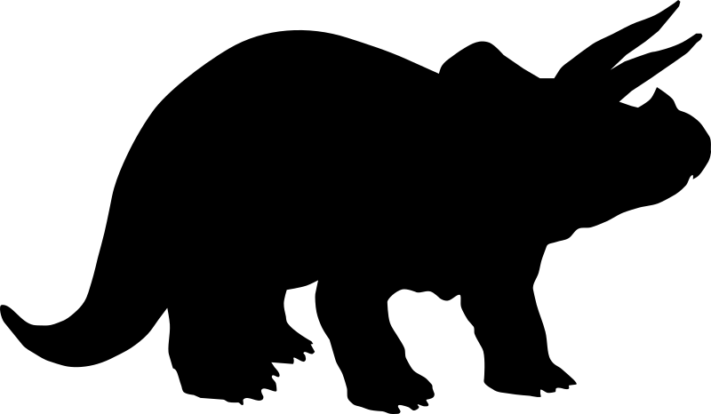 Clipart d'un Tricératops