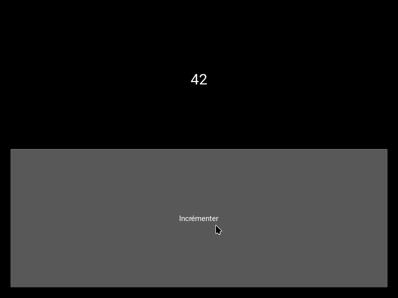 capture d’écran du programme de démo