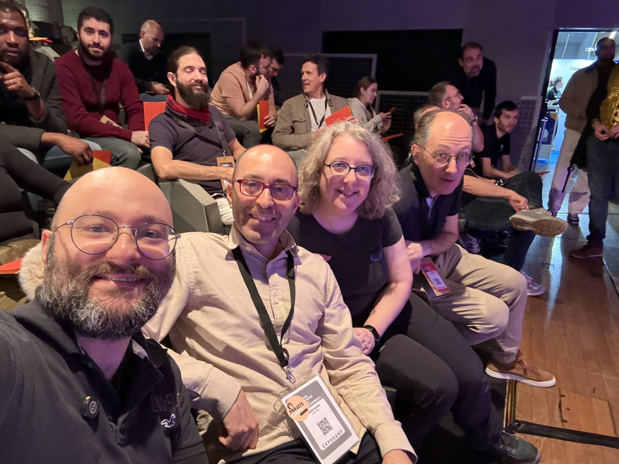 Selfie de la grande annonce