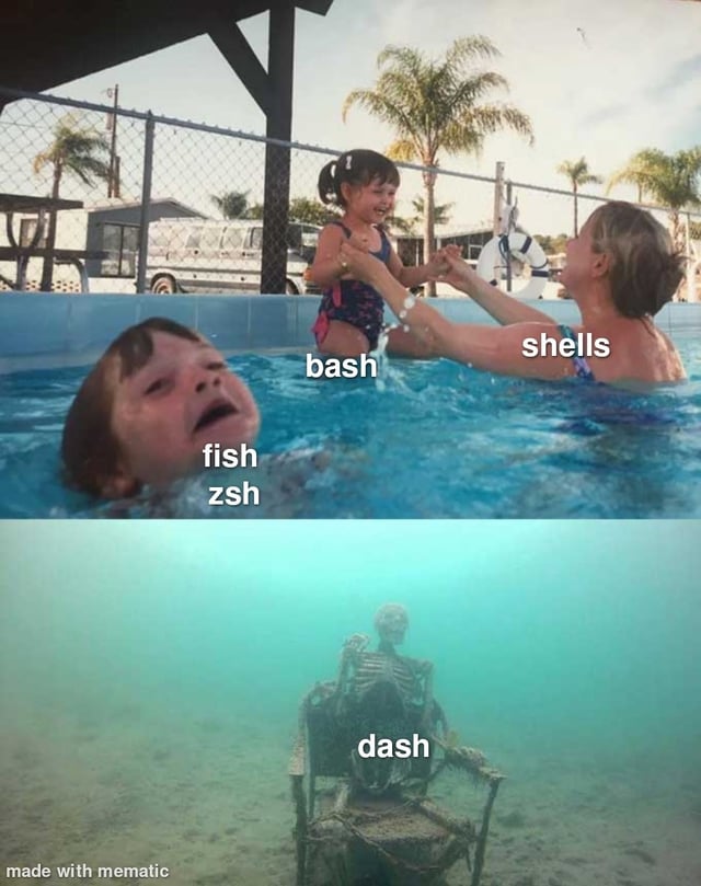 Les shells tombent